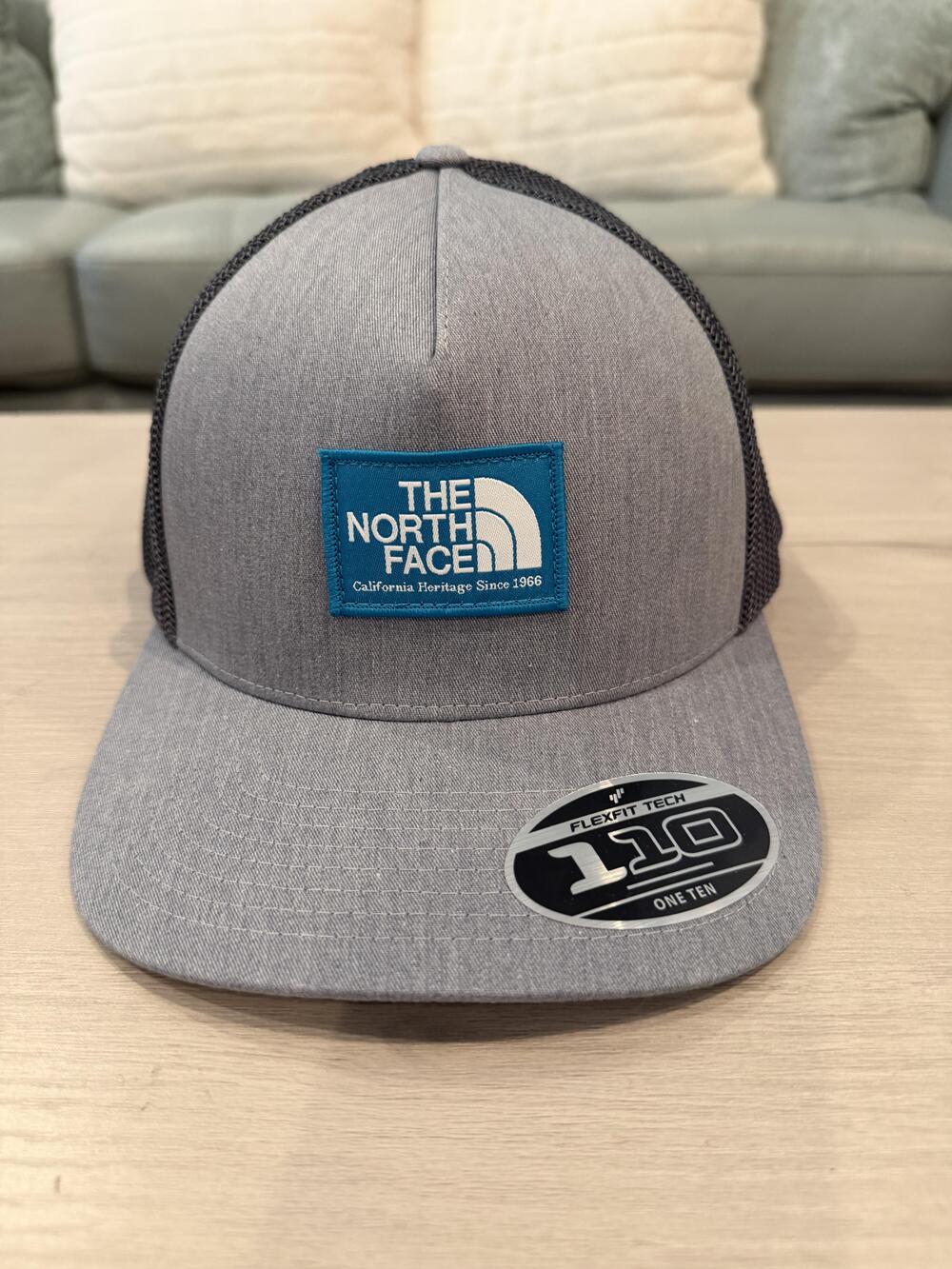 The North Face Hat Cap Snap Back Mens One Size Gray Keep It Patched Trucker Mesh